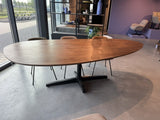 Esstisch Naturholz-Farbe oval, Tisch oval, Länge 260 cm