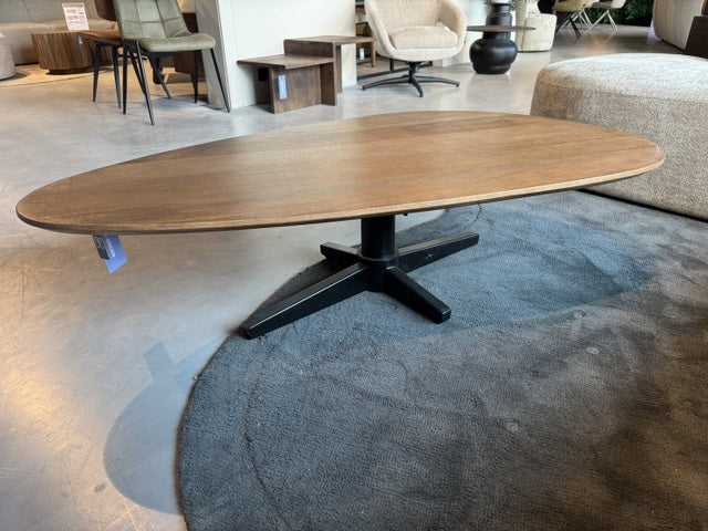 Esstisch Naturholz-Farbe oval, Tisch oval, Länge 260 cm