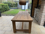 Gartentisch Landhaus , Esstisch Massivholz, Tisch Holz massiv,  Länge 220 cm