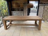 Gartentisch Landhaus , Esstisch Massivholz, Tisch Holz massiv,  Länge 220 cm