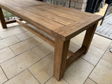 Gartentisch Landhaus , Esstisch Massivholz, Tisch Holz massiv,  Länge 220 cm