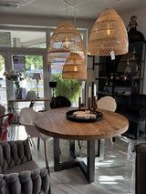 Hängelampe Rattan, Pendelleuchte Rattan, Durchmesser 50 cm
