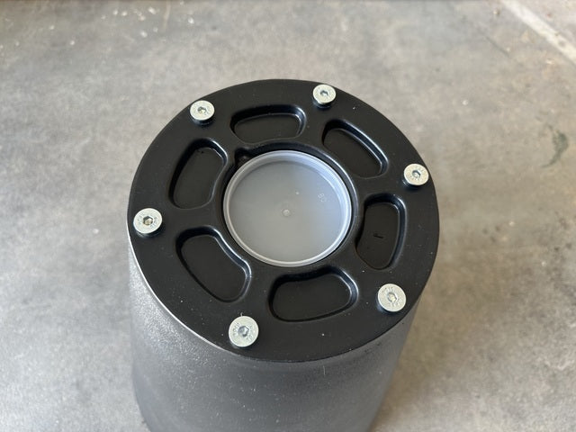 Tischgestell schwarz für einen runden Tisch, Tischfuß schwarz, Tischgestell schwarz rund, Breite 55-110 cm