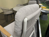 Gartensessel beige gepolstert
