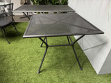 Gartentisch Metall, Metall Tisch, Metall-Gartentisch quadratisch, Maße 90x90 cm