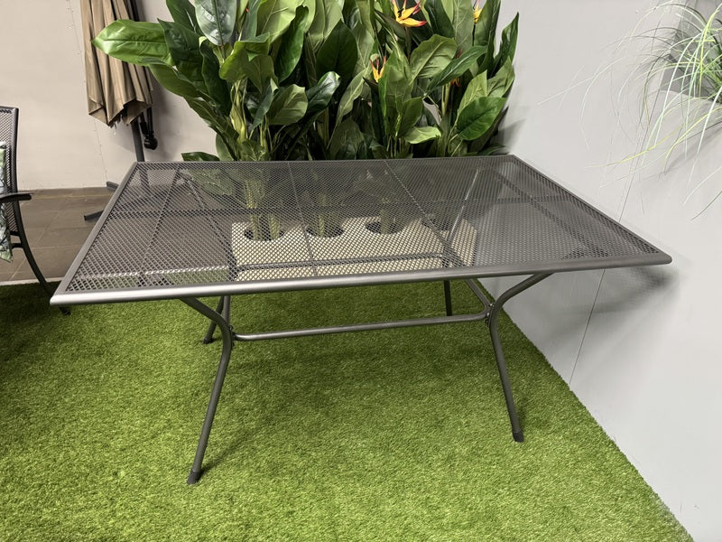 Gartentisch Metall, Metall Tisch, Metall-Gartentisch, Maße 145x90 cm