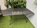 Gartentisch Metall, Metall Tisch, Metall-Gartentisch, Maße 145x90 cm