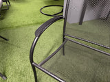 Metall Gartenstuhl, Metall Stuhl anthrazit