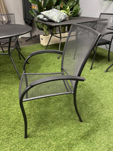Metall Gartenstuhl, Metall Stuhl anthrazit