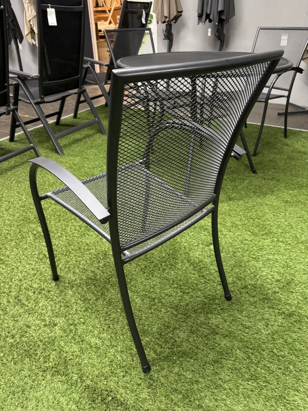 Metall Gartenstuhl, Metall Stuhl anthrazit