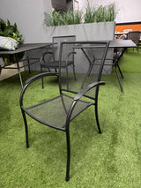 Gartentisch Metall, Metall Tisch, Metall-Gartentisch, Maße 145x90 cm