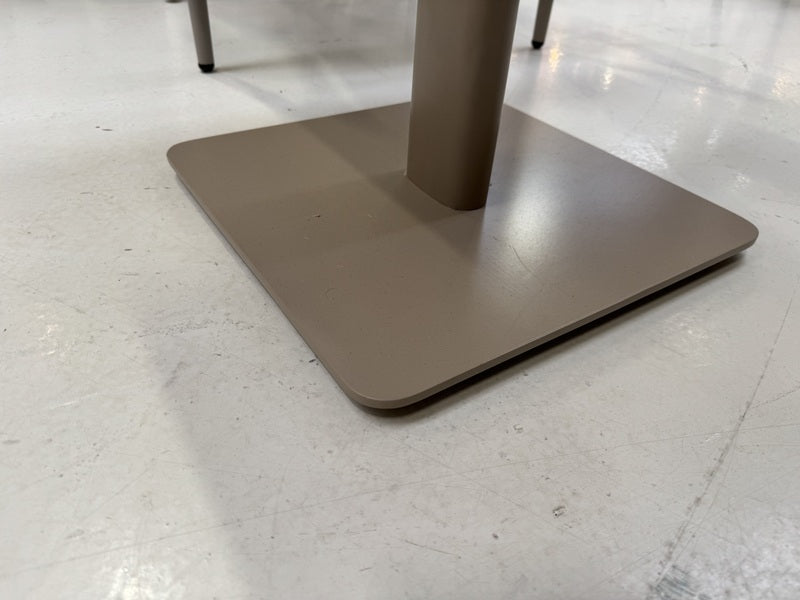 Bistrotisch outdoor, Garten-Bistrotisch beige-taupe, Maße 70x70 cm