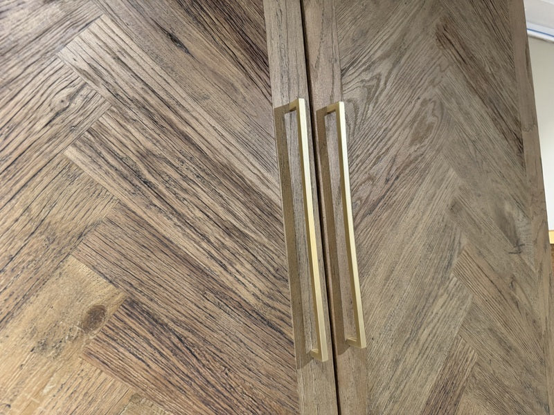 Kleiderschrank Alt-Eiche, Schrank Eiche, Breite 120 cm