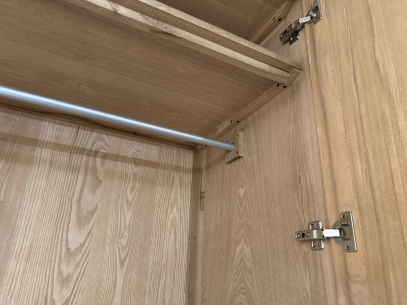 Kleiderschrank Alt-Eiche, Schrank Eiche, Breite 120 cm