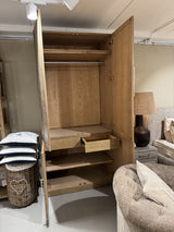 Kleiderschrank Alt-Eiche, Schrank Eiche, Breite 120 cm