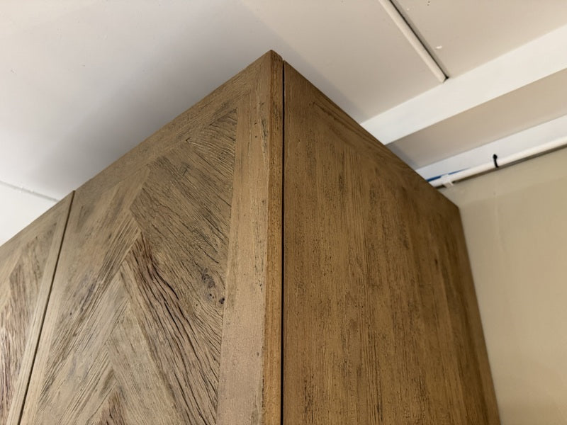 Kleiderschrank Alt-Eiche, Schrank Eiche, Breite 120 cm