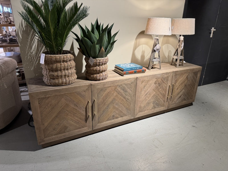Fernsehschrank Eiche, TV-Schrank Eiche, Breite 210 cm