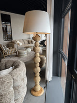 Stehlampe Rattan, Stehleuchte mit Lampenschirm, Höhe195 cm