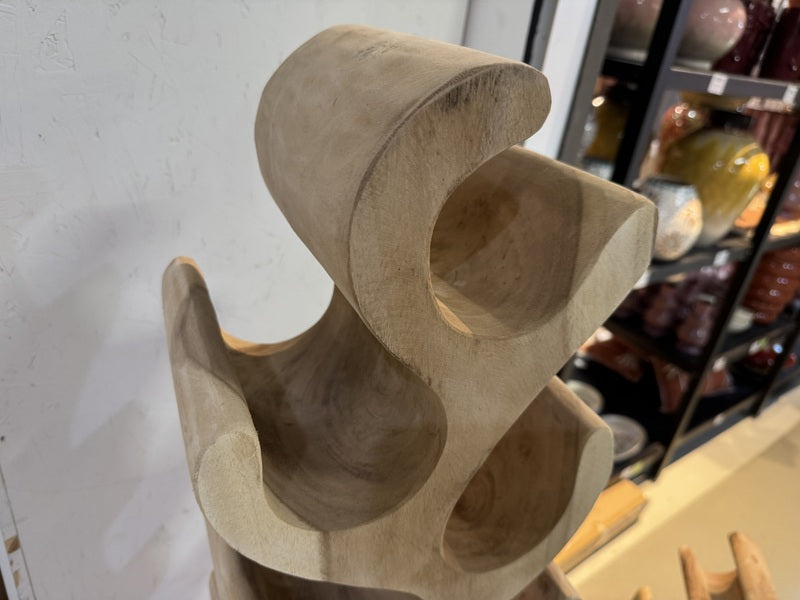 Weinregal Holz, Weinregal aus Massivholz für 18 Flaschen
