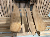 Gartensessel Teak 2er Set, Gartensessel Adirondack Holz massiv