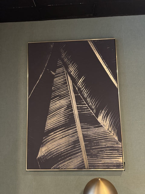 Wandbild schwarz-Gold, Bild schwarz-Gold, Breite 102 cm