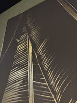 Wandbild schwarz-Gold, Bild schwarz-Gold, Breite 102 cm