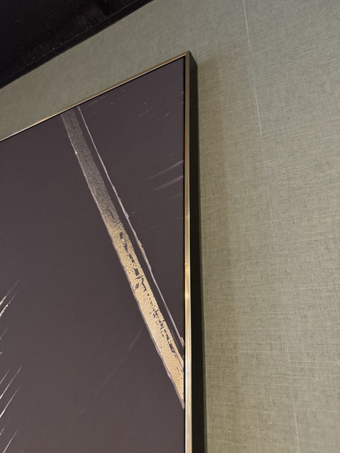 Wandbild schwarz-Gold, Bild schwarz-Gold, Breite 102 cm