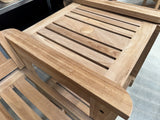 Gartensessel Teak 2er Set, Gartensessel Holz massiv