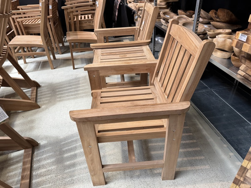 Gartensessel Teak 2er Set, Gartensessel Holz massiv