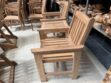 Gartensessel Teak 2er Set, Gartensessel Holz massiv