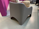 Gartensessel taupe-grau, Gartenlounge-Sessel grau