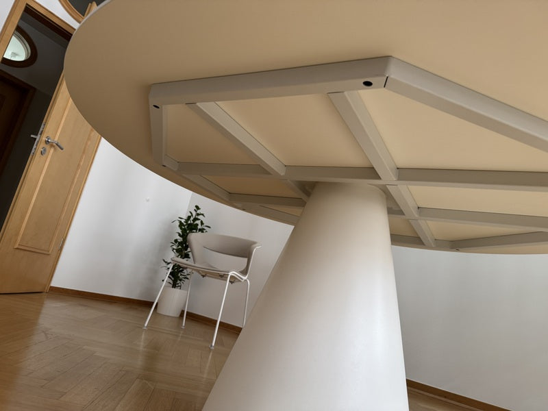 Tisch rund weiß, runder Esstisch weiß, Tisch weiß, Durchmesser 159 cm