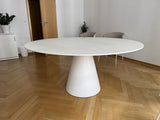Tisch rund weiß, runder Esstisch weiß, Tisch weiß, Durchmesser 159 cm