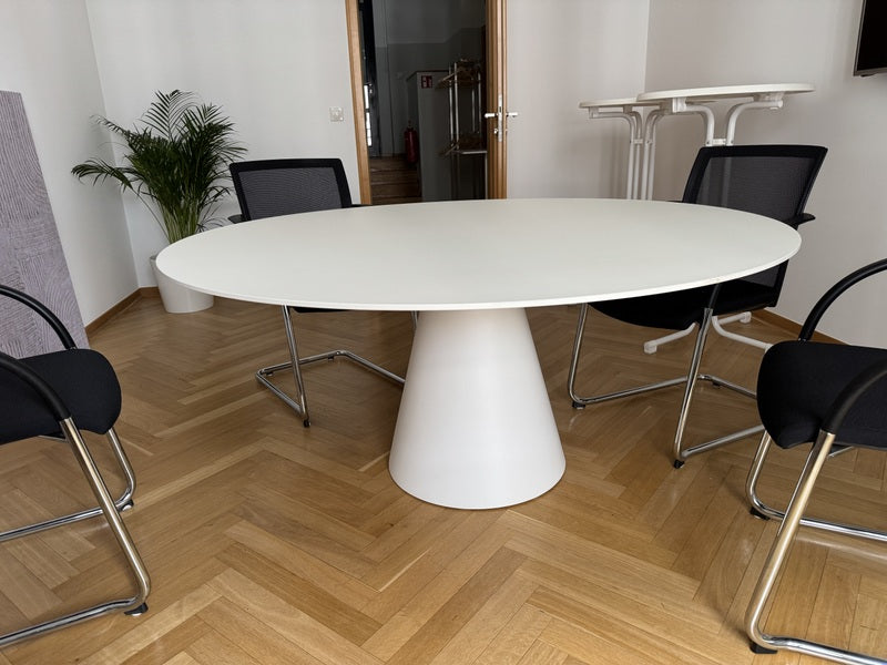 Tisch rund weiß, runder Esstisch weiß, Tisch weiß, Durchmesser 139 cm