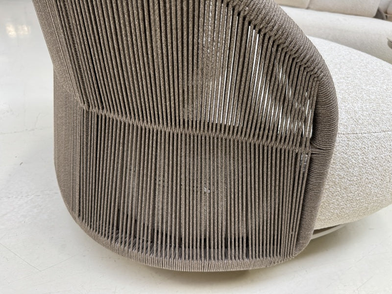 Gartensessel taupe, Breite 87 cm