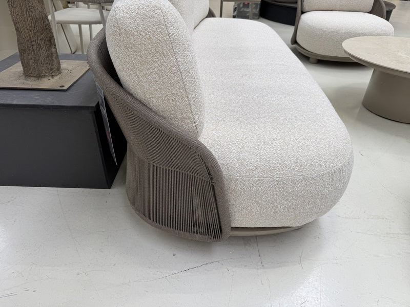 Gartensofa 3-Sitzer taupe, Breite 222 cm