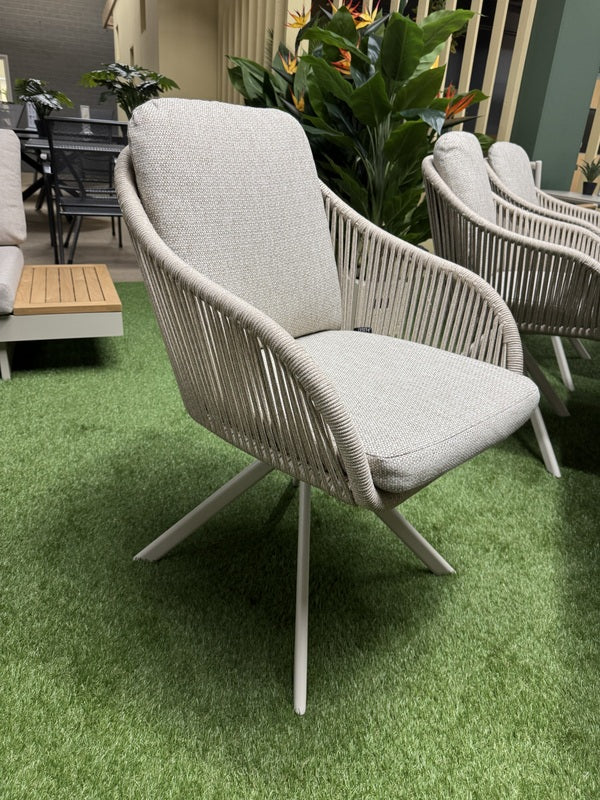 Gartenstuhl drehbar Aluminium, Gartenstuhl creme-beige