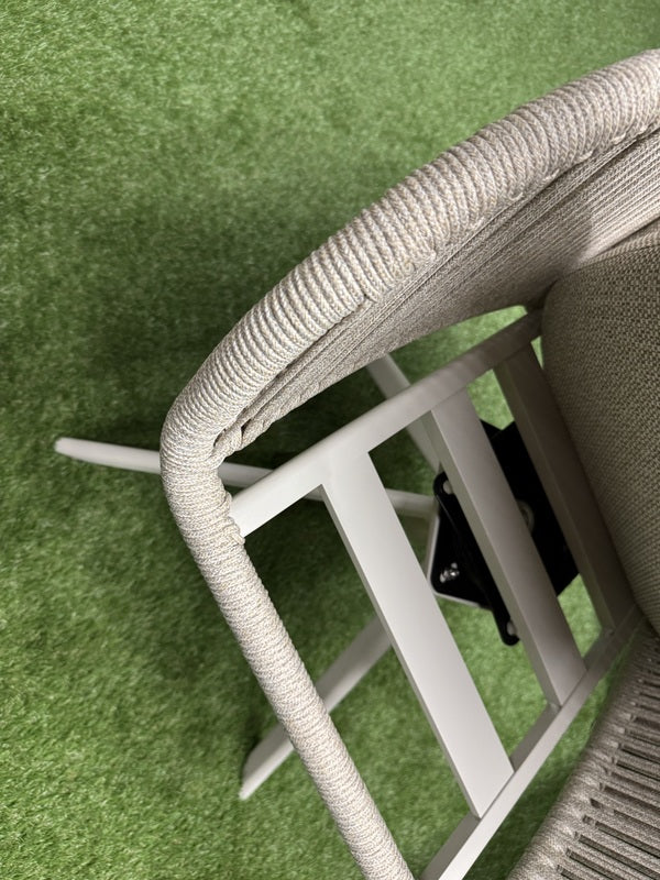 Gartenstuhl drehbar Aluminium, Gartenstuhl creme-beige