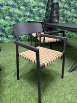 Gartenstuhl Aluminium, Metall-Gartenstuhl anthrazit