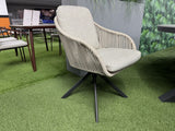 Gartenstuhl drehbar Aluminium, Gartenstuhl creme