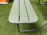 Picknicktisch grün mit Sitzbank, Gruppensitzbank grün mit Tisch, Gastro Tisch-Sitzbank grün, Länge 150 cm