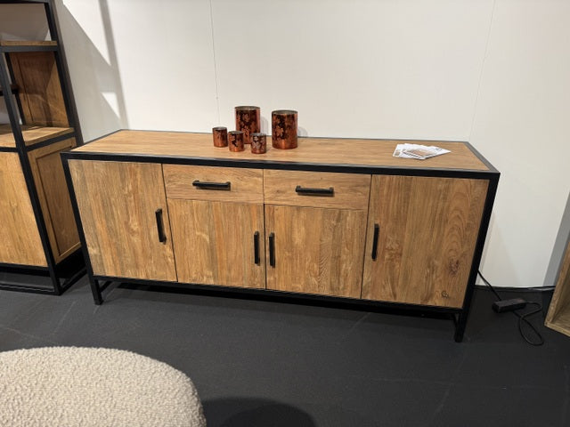 Sideboard Teak, Anrichte Massivholz Teak, Breite 180 cm