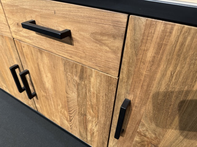 Sideboard Teak, Anrichte Massivholz Teak, Breite 180 cm