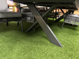 Gartentisch ausziehbar grau-anthrazit, Gartentisch Länge 340 cm