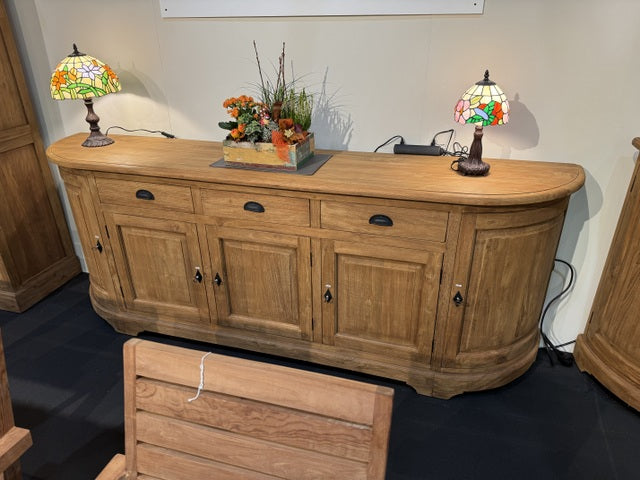 Sideboard Holz Teak, Anrichte mit Schubladen Massivholz Teak, Breite 240 cm