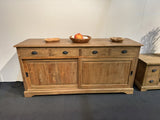 Sideboard Holz Teak, Anrichte mit Schubladen Massivholz Teak,  Breite 200 cm