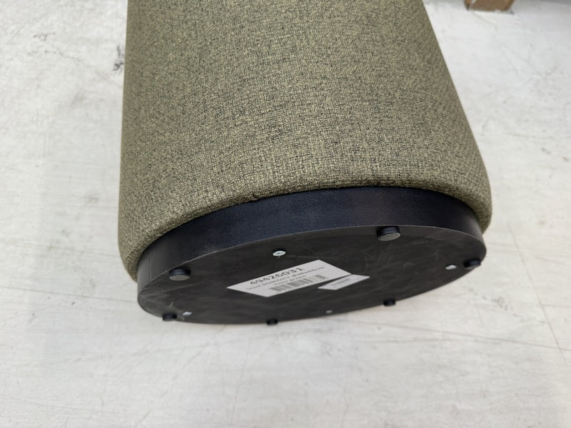 Hocker grün rund, runder Hocker gepolstert. Durchmesser 38 cm
