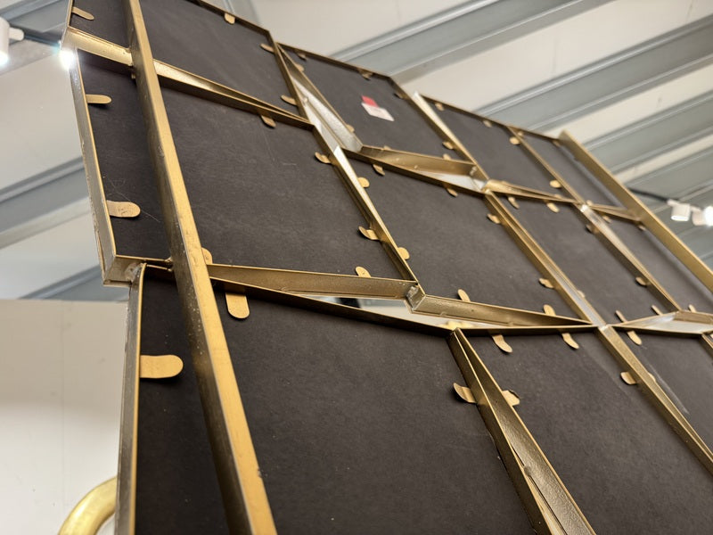 Wandspiegel Gold Metall-Rahmen, Spiegel Antikgold,&nbsp; Höhe 252 cm