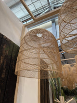 Rattan-Lampe, Pendelleuchte Rattan rund, Durchmesser 60 cm