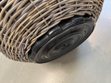 Blumentopf Rattan rund, runder Rattan Pflanzentopf, Durchmesser 69 cm